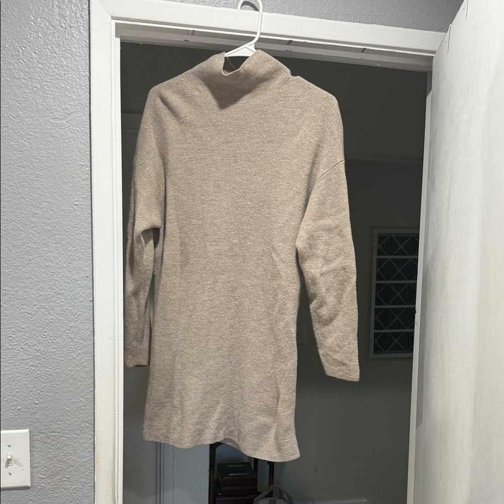 Babaton Beige Sweater Dress